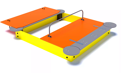 песочница эко.п004.1 с крышкой для детской площадки