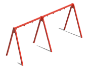 каркас хит двойной с крепежами для трех подвесов металлический