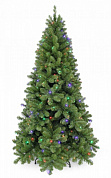 елка искусственная triumph санкт-петербург мультиколор зеленая +184 лампы 73924 185 см