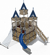 детский городок замок иф fairytale дг022.00.2 для игровой площадки 7-12 лет