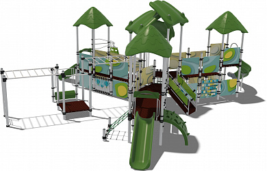 детский городок мадагаскар papercut дг050.1.1 для игровых площадок 7-12 лет