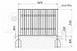Забор металлический ОЗ-3 ОЗ030 для уличной площадки