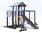 Детская деревянная площадка Савушка 15 color-4 для дачи