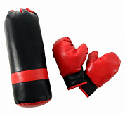 набор боксерский мешок-груша и перчатки детские midzumi m006571 без наполнителя