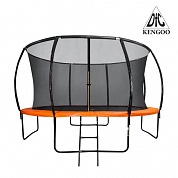батут dfc trampoline kengoo 14 футов 14ft-tr-e-bas с защитной сеткой и лестницой