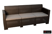 диван b:rattan nebraska sofa 3 венге уличный