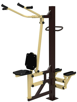 уличный тренажер sport-fora степ-вертикальная тяга yt66 для спортивной площадки