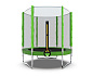 Батут DFC Trampoline Fitness с сеткой 6FT зеленый