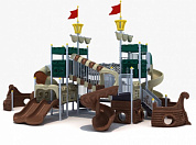 игровой комплекс икк-011 корабли и паровозы от 6 лет для детской площадки