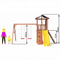 Детская деревянная площадка Можга Спортивный городок крыша тент СГ4-Р926-Р912-Р981