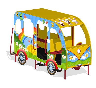 игровой комплекс автобус ио-03.2 для детской площадки