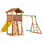Детский игровой комплекс Jungle Gym Cottage + Rock Module + Рукоход