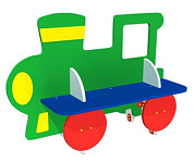 скамейка детская паровозик знсп 203 для игровой площадки