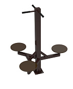 уличный тренажер sport-fora твистер yt62 тройной для спортивной площадки