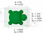 Резиновая фигура 3D Лягушка для детских площадок