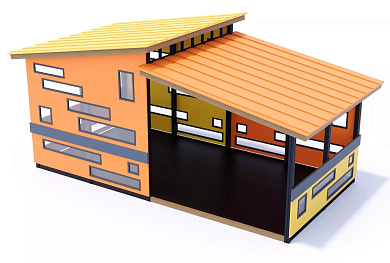 теневой навес plywood нт.пв001 для детской площадки