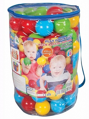шарики для сухого бассейна 9 см 100 шт pilsan play pool balls 06-154