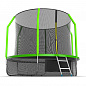 Батут с внутренней сеткой Evo Jump Cosmo 10ft Green с нижней сетью