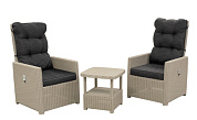 комплект мебели b:rattan manchester set 2 серый уличный