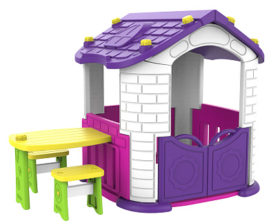игровой домик toy monarch chd-355 со столиком и стульчиками