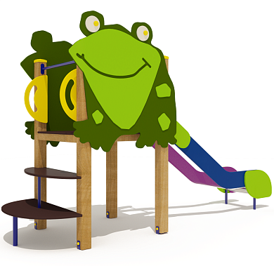 горка лягушка 08309.24 h=1000 для детской площадки