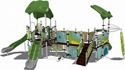 детский городок корсика papercut дг011.2.1 для игровых площадок 7-12 лет