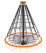 канатная пирамида кк.в004 для детской площадки 