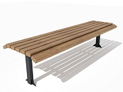 скамья парковая 01004.24 для улицы