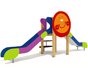 горка двойная колобок 08407.24 для детской площадки