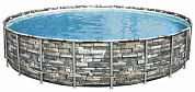 каркасный бассейн bestway power steel камень 56889 bw 671 x 132см, 40377 л