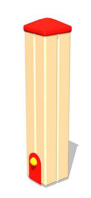 столбик для газонного ограждения огд017 100x100x50 для уличной площадки