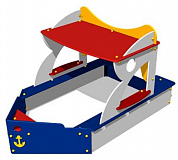 песочница-макет кораблик п011 для детской площадки