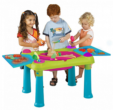 стол keter creative для детского творчества и игры с водой и песком