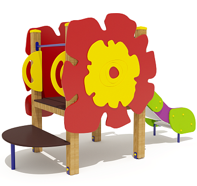 горка аленький цветочек 08105.24 h=650 для детской площадки