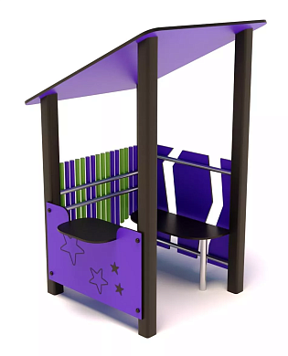 игровая беседка эко-play б.эп001 для детской площадки