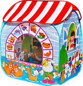 игровой домик ching-ching детский магазин + 100 шариков cbh-32 синий