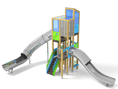 игровой комплекс лд073001м для детей 6-12 лет для уличной площадки