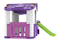 Игровой домик Toy Monarch CHD-354 с горкой и забором