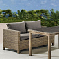 Комплект плетеной мебели Афина-Мебель T256B/S59B-W65 Light brown