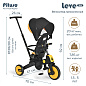 Велосипед трехколесный Pituso Leve Lux S03-2-yellow Желто-черный