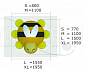 Резиновая фигура 3D Пчелка для детских площадок
