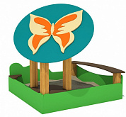 песочница бабочка для детской площадки