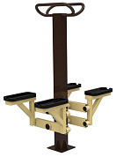 уличный тренажер sport-fora степпер yt71 двойной для спортивной площадки