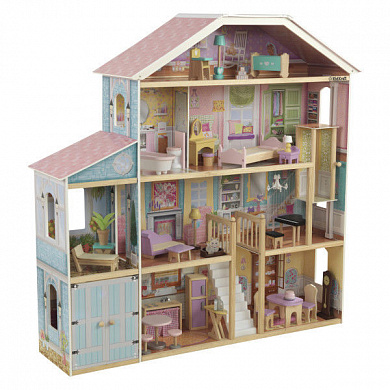 деревянный кукольный дом kidkraft роскошь для барби