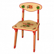 стул детский хохлома 7398 с худож. росписью (ягода/цветок) 55см