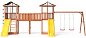 Детская площадка Можга Спортивный городок 6 СГ6-Р912-Тент с качелями крыша тент