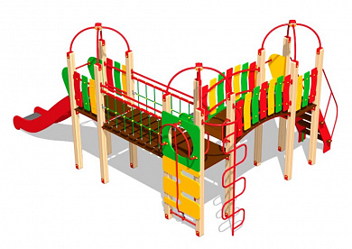 детский игровой комплекс снежный барс кд014 для детских площадок