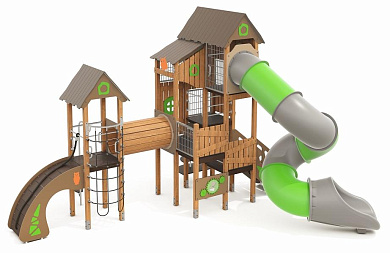 игровой комплекс н24.07102 для детей 6-12 лет для уличной площадки