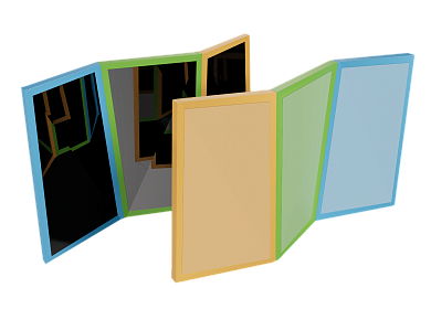 зеркальный лабиринт грани для детской площадки