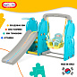 Детская горка Happy Box JM-751E Elephant с горкой, качелями и баскетбольным кольцом